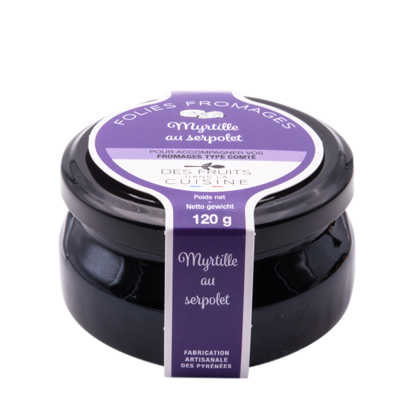 Folies Fromages Myrtille au serpolet 120g - Les Petits Fruits