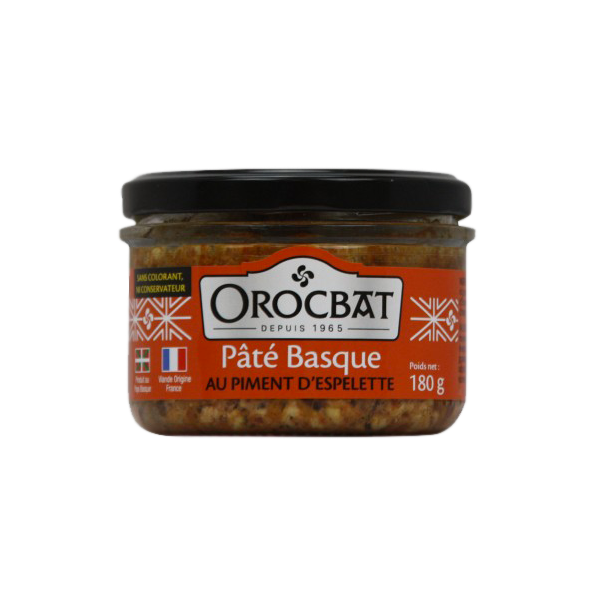 Pâté Basque Piment d'Espelette 180g - Orocbat